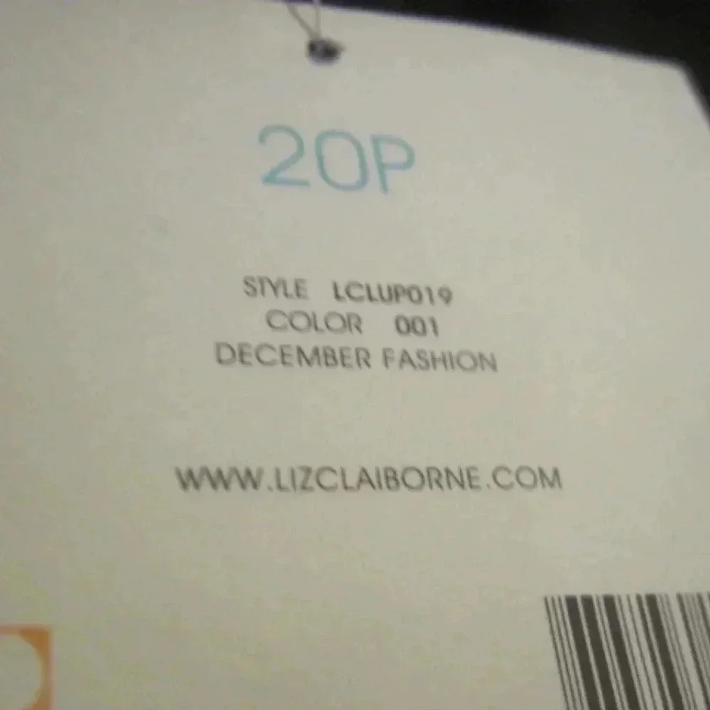 NWT LIZ CLAIBORNE Black Straight Leg Pants Sz 20P